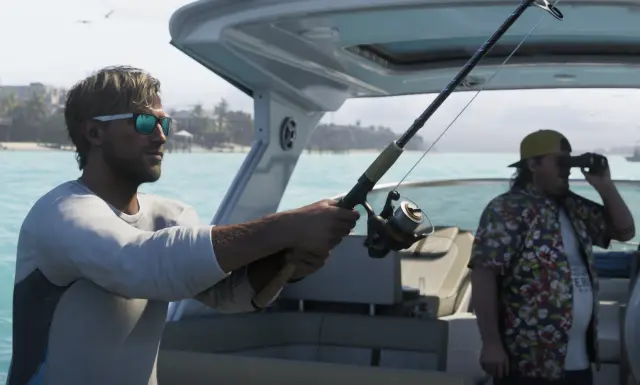 Casting lines off a center console in the Keys